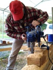 Utilisation d'une mortaiseuse à chaine.