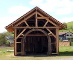Pose du cintre de porte charretière